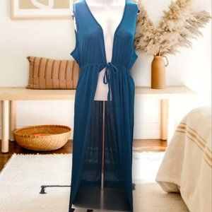 COVER-ME- Beach Longline Cover-up Sarong Size Large- NWT